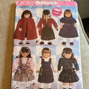 Butterick Doll Clothing Pattern for American Girl Dolls, Pattern 5110
